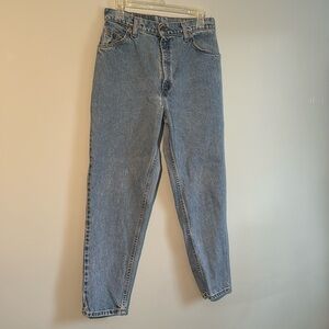 Levis 951 Orange Tab Vintage High Rise Jeans Womens 12 Short Tapered Leg